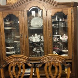 China Cabinet & Wall Unit (5 Sections) $200.00