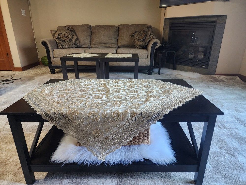 Living Room Furniture, Two Couches, And a Coffee Table Set