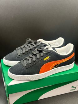 MEN’S PUMA SUEDE BRAND LOVE (PUMA BLACK-HOT HEAT) SZ 10