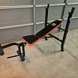 Bench Press  Machine With Leg Curl  Extension Piece.
