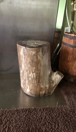 Wood stool or side table