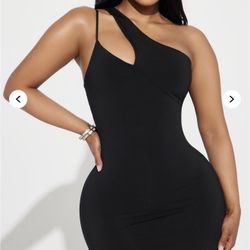 Black One Shoulder Dress