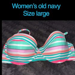 Women’s Old Navy Bikini Top Size Large 
