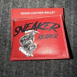  🎁 NIB VEGAN LEATHER WALLET SNEAKER REAPER