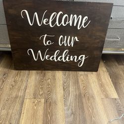 Wedding Wood Sign 