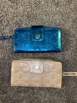 Hello Kitty Wallets Silver/gold And Turquoise