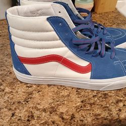 Blue red white vans men's size 11.5