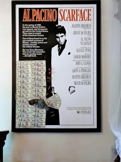 Scarface Mixed Media Art