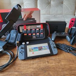 Nintendo Switch With Lots Of Accessories