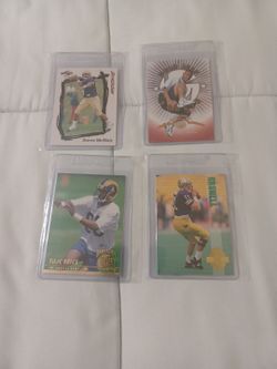4 football rookie cards