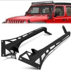 18-20 Jeep Wrangler JL LED Light Bar Mounting Brackets