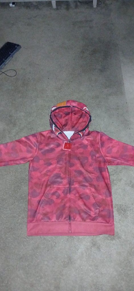 red bape hoodie