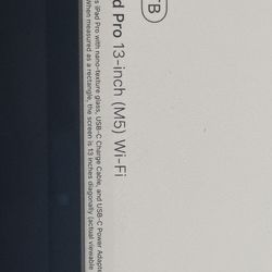 iPad Pro M5 13” Nano texture glass