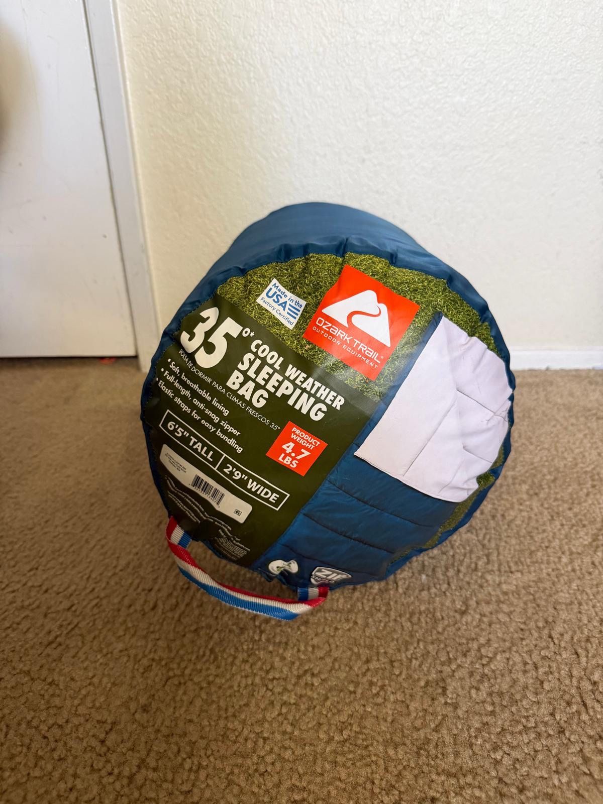 Ozark Trail 35°F Cool Weather Sleeping Bag - Like New