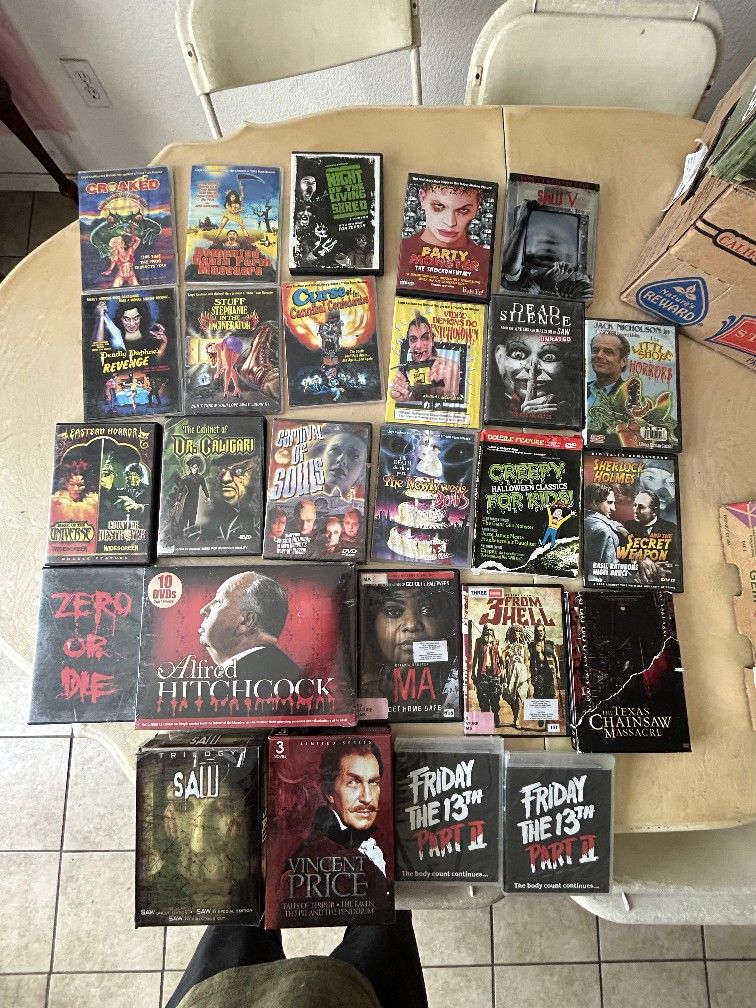 Horror DVD Movie Bulk Lot 