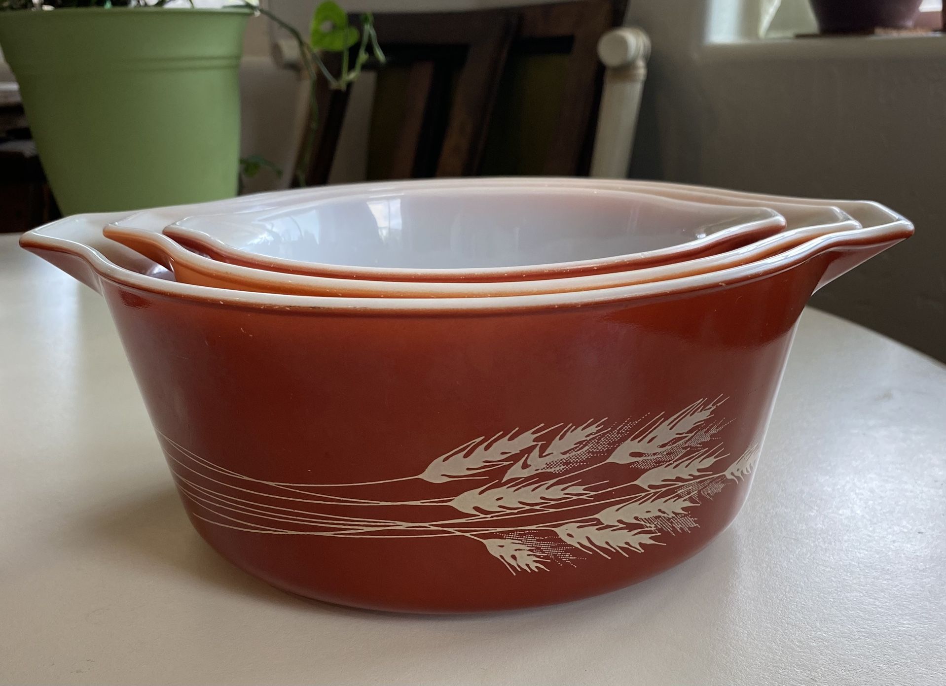 Pyrex Golden Wheat Casserole