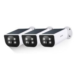 2K Solar Camera Outdoor Wireless-2.4Ghz WiFi Cameras for Home Security 3 Pack