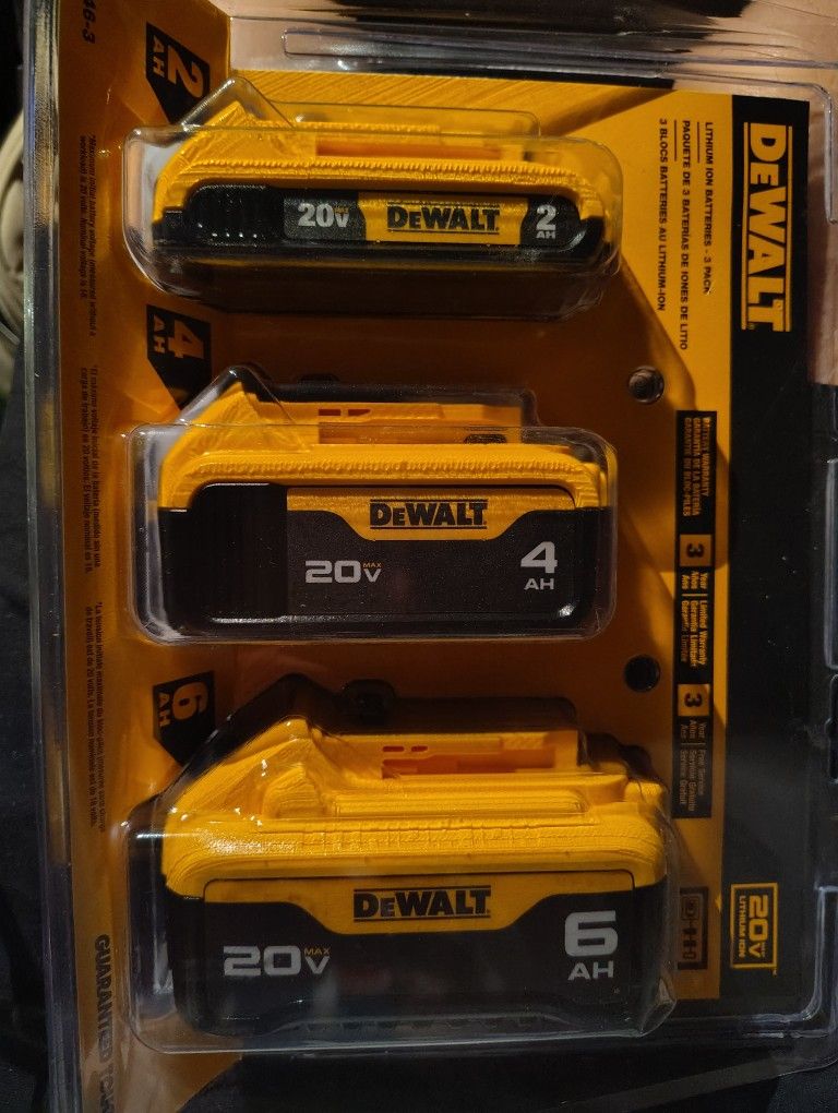 New DeWalt 20v Battery Combo Pack