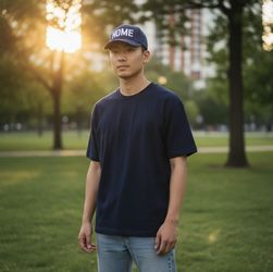 Rare HOME Navy Blue and White G/FORE G4 Golf Hat 