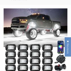 C2 Curved RGBW LED Rock Lights - 16 Pods Multicolor Neon LED Light Kit