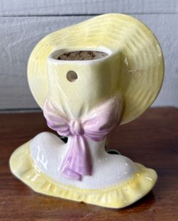 Lefton woman’s head vase