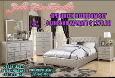 Queen Bedroom set ON SALE ! 💎diamond tufted 💎