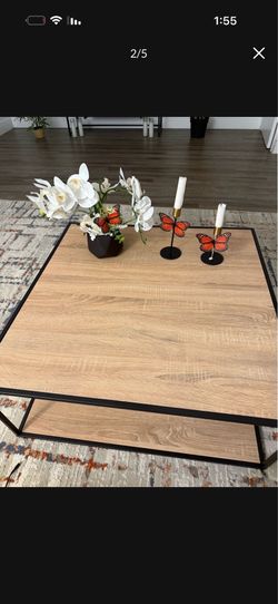 Modern Square Coffee Table - Excellent Condition (Moving Sale)