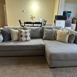 Grey Sofa With Chaise