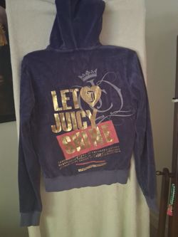 Juicy couture purple velour zip up