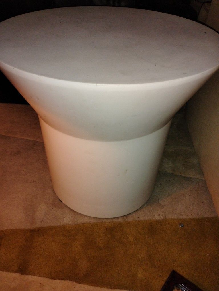 Boracay Brand High End Faux Cement Mid Century End Table
