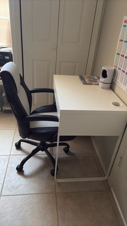 Office table and chair