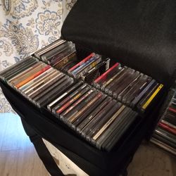 Suitcase full of 60 various music cds