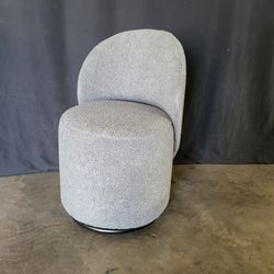 Upholstered Swivel Barrel Accent Chair