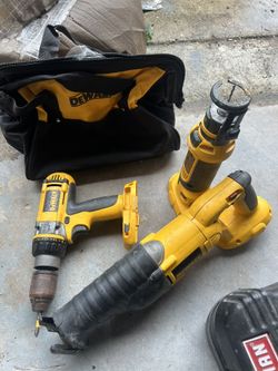 Dewalt 18 Volt Drill Sawsall Router 