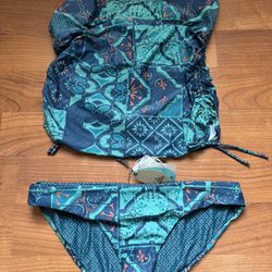 Size L Prana Swimsuit Bathing Suit Tankini Swimwear