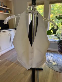 MNG White Halter Vest