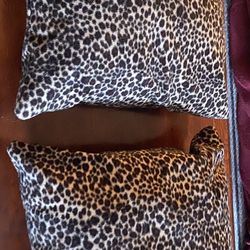 2 - Animal Print Throw Pillows 