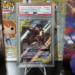 Umbreon And Darkrai GX Sun And Moon Pokemon Promo PSA 9