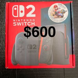 Nintendo Switch 2 Console + Mario Kart World Bundle - New & Sealed. PRICE IS FIRM. CASH ONLY. NO TRADES. For pickup in Carrollwood 