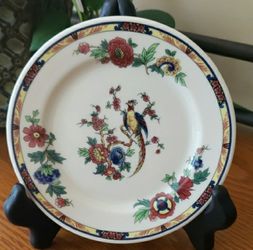 Vtg Old Ivory Syracuse China- Bird Of Paradise Plate - 6 1/4" Diameter