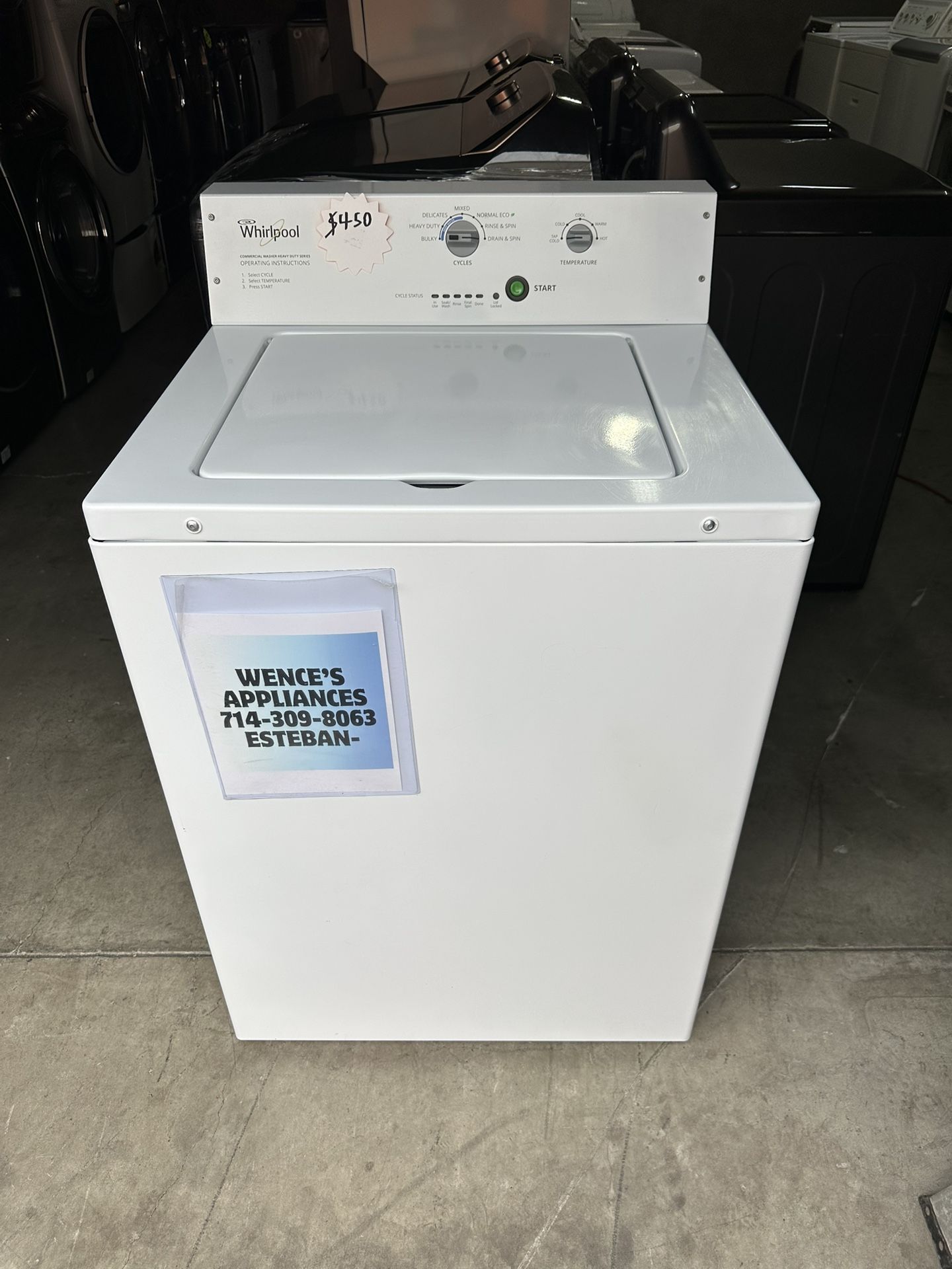 Whirlpool Commercial Washer