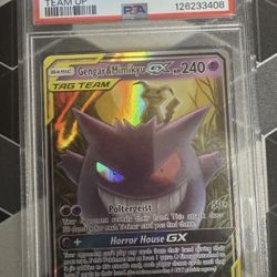 Gengar And Mimikyu GX Psa 9