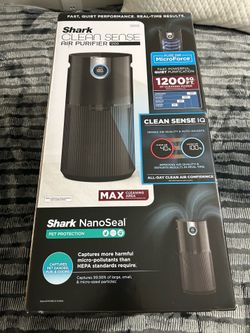 Brand New Shark Air Purifier MAX with True NanoSeal HEPA Cleansense IQ Odor Lock Charcoal Gray HP202