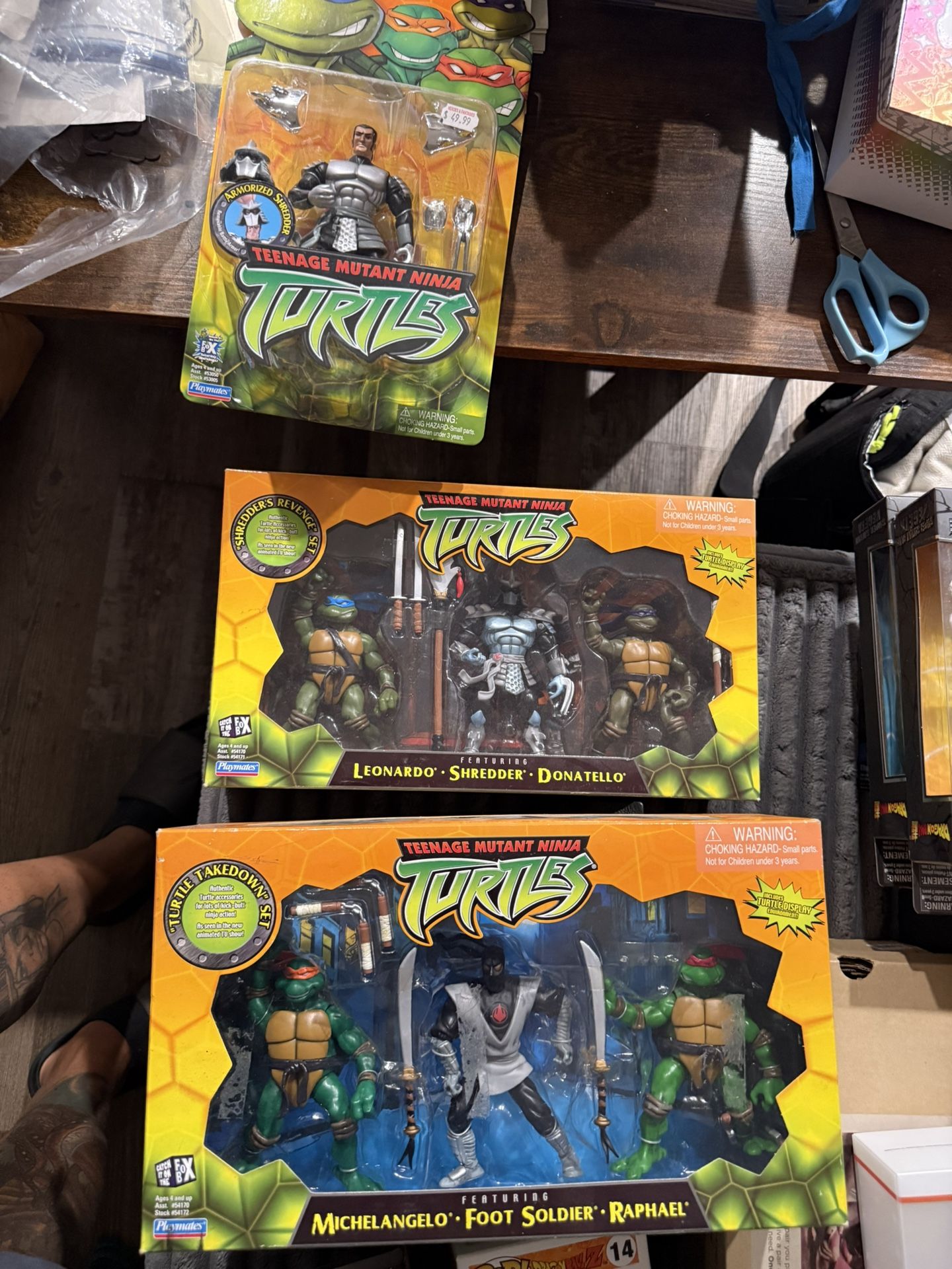 Tmnt Playmates Shredders Revenge And Turtle Takedown Set And Shredder