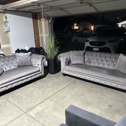 Beautiful Gray Couches 
