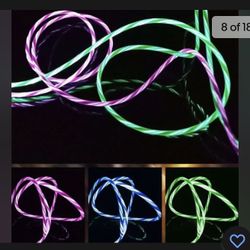 CANDY FLOW LED Charging  Cable For iPhones - Green