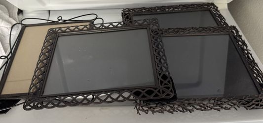 Four Bronze Metal 8 X 10 Frames
