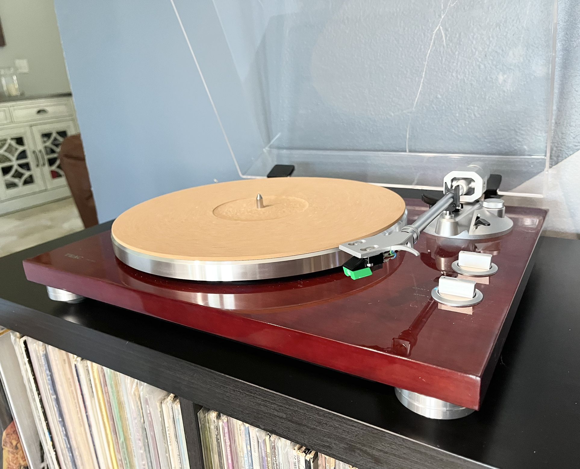 Wood Finish 🪵 Audiophile Turntable + Cartridge/Stylus