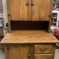 Antique Rustic Cabinet, Hutch, Cupboard