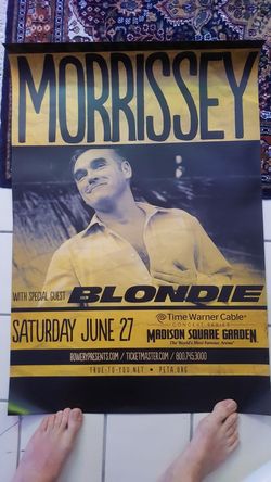 Morrissey concert promotional poster